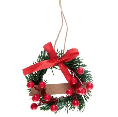 JMENOVKA dekorační Věneček červený 5cm