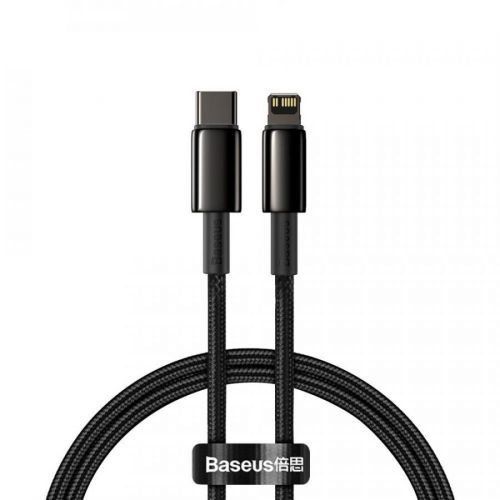 Rychlý datový kabel USB-C/Lightning - Baseus, PD20W 100cm Black