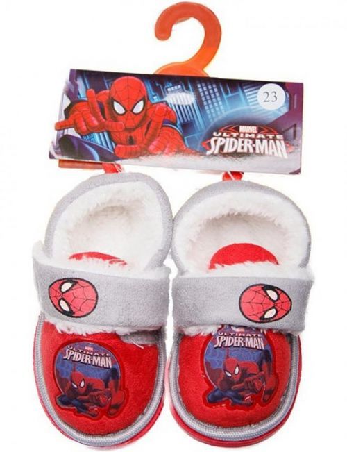 Spiderman červenobílé papuče
