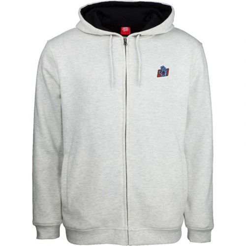 Mikina Santa Cruz Work Hand Zip Hood - Šedá - S