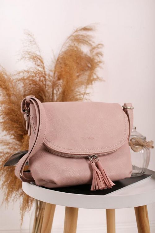 Světle růžová crossbody kabelka Lari