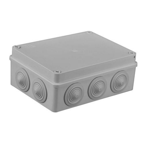 Krabice Malpro S-BOX 406M 190x140x70mm 10 průchodek IP65 šedá