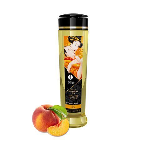 Masážní olej SHUNGA Erotic Massage Oil STIMULATION PEACH 240 ml Shunga