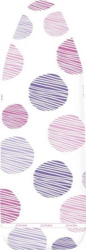 Bílo-fialový potah na žehlící prkno Wenko Dots S