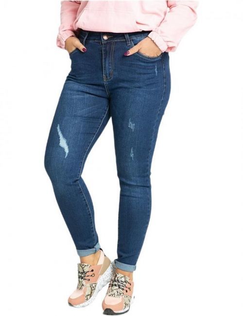 Modré dámské džíny