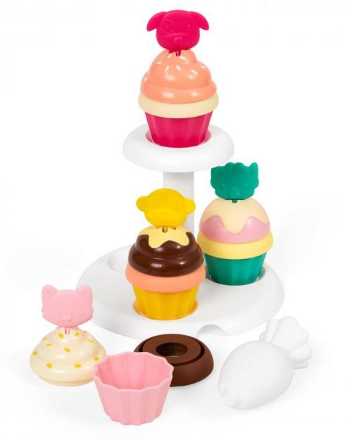 SKIP HOP Zoo stohovací Cupcakes s měnícími se barvami 3r+