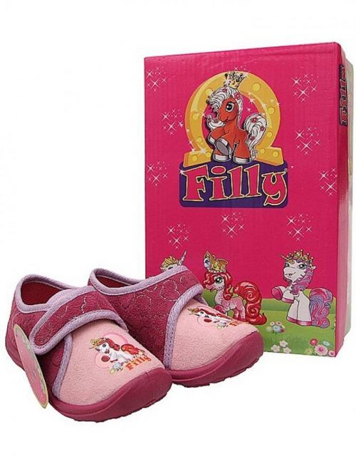 Filly dívčí růžové pantofle