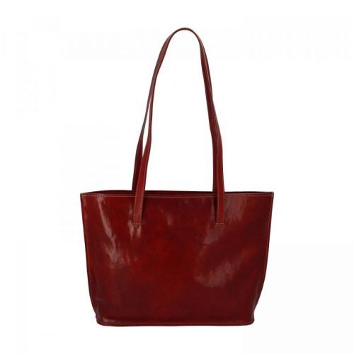Stylová a praktická dámská kožená taška Josette, červená
