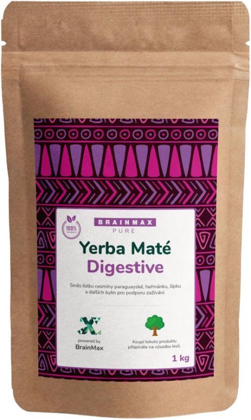 Votamax BrainMax Pure Organic Yerba Maté - Digestive, 1000 g