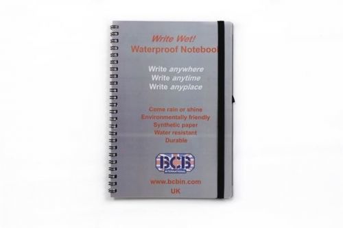 Voděodolný zápisník PVC Cover A5 BCB®  (Barva: Šedá)