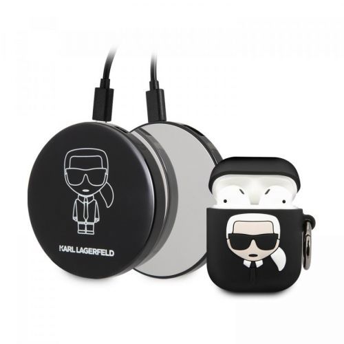 Karl Lagerfeld Bundle Iconic KLBPPBOA2K pouzdro + power bank Apple Airpods 1/2