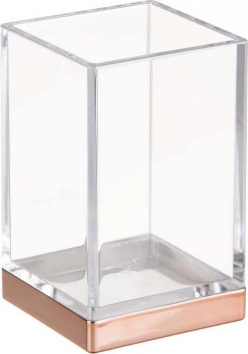 Průhledný úložný box iDesign Clarity, 6 x 6 cm