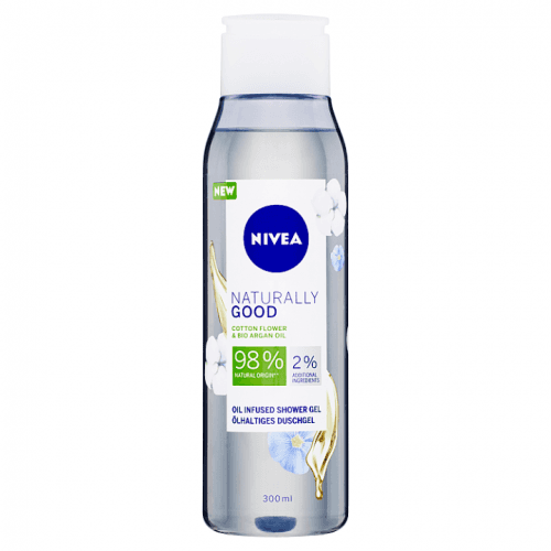 Nivea Naturally Good Sprchový gel s vůní květů bavlníku 300ml