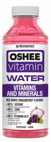 OSHEE Vitamínová voda minerály & vitamíny (hrozen-pitaya) 555ml