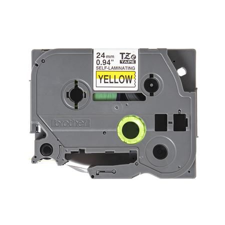 Brother - TZE-SL651, žlutá / černá (24mm, samolaminovací), délka 8m, TZESL651