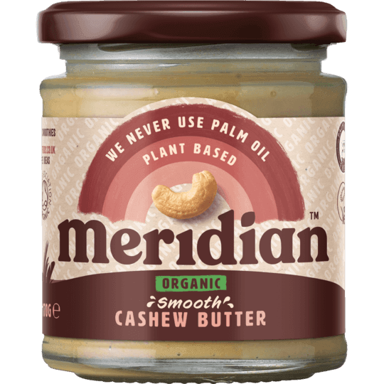 Meridian Organic máslo z kešu oříšků jemné 170g