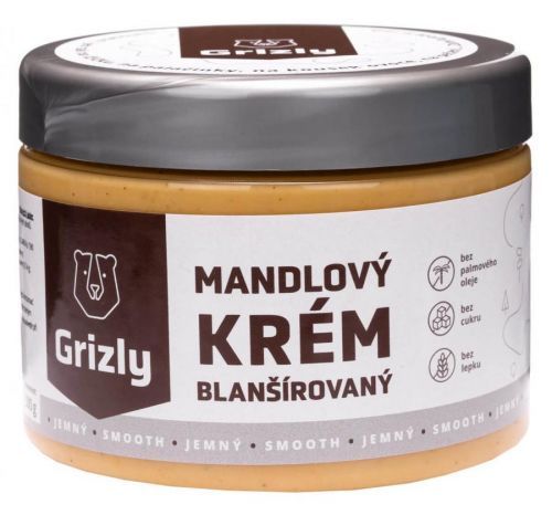 GRIZLY Mandlové máslo bílé křupavé 500g