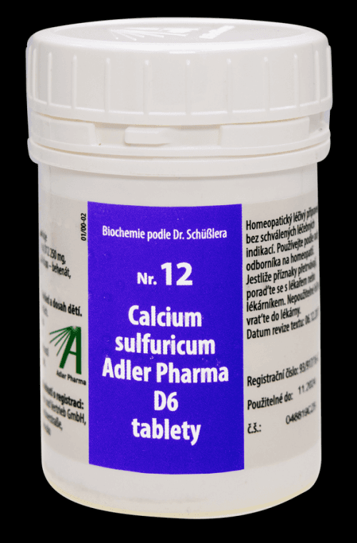 Adler Pharma Nr. 12 Calcium sulfuricum Adler Pharma D6 2000 tablet