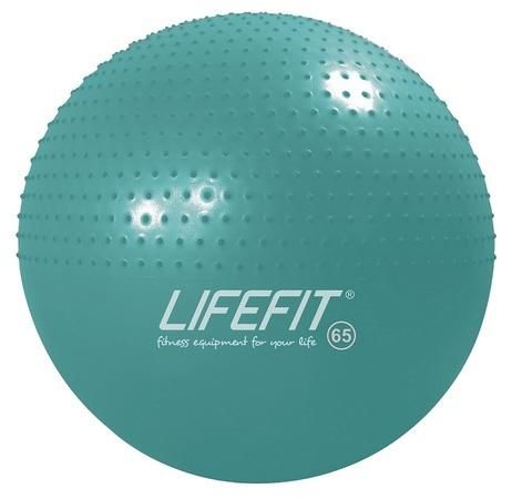 Gymnastický masážní míč LIFEFIT MASSAGE BALL 65 cm, černý
