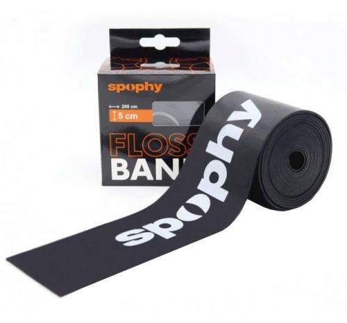 SPOPHY Flossband Black, flossband černý, 5 cm x 2 m