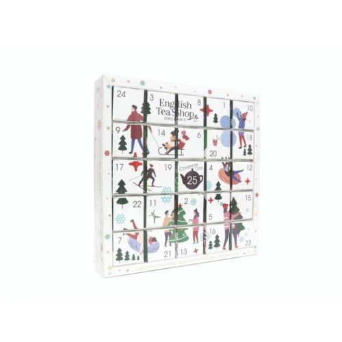 English Tea Shop Adventní kalendář bio čajů Puzzle,bílý 48 g, 25 ks bio