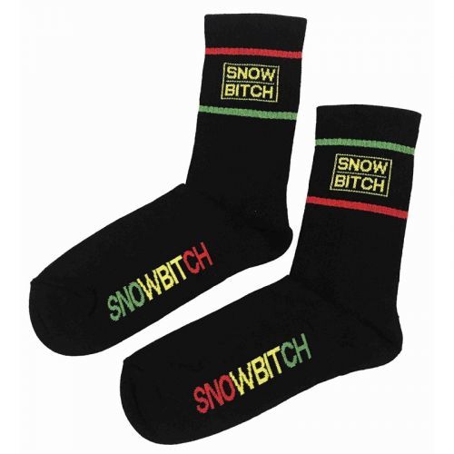 ponožky SNOWBITCH - Snowbitch Socks Crew Rasta (RASTA) velikost: 42-43