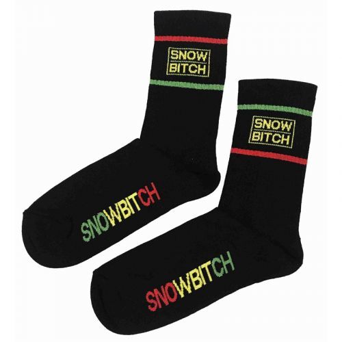 ponožky SNOWBITCH - Snowbitch Socks Crew Rasta (RASTA) velikost: 38-39