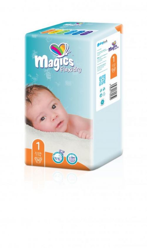 Magics Flexidry vel.1 Newborn 2-5kg,50 ks