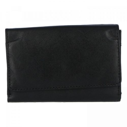 Pěkná a praktická dámská kožená peněženka Emílie, černá