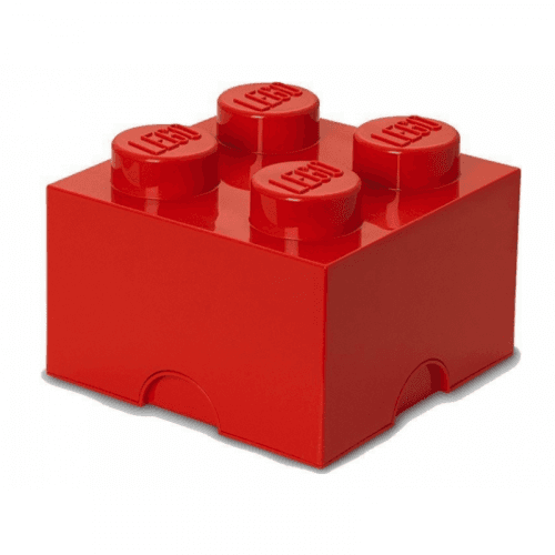 LEGO úložný box 250x250x180mm - červený 40031730