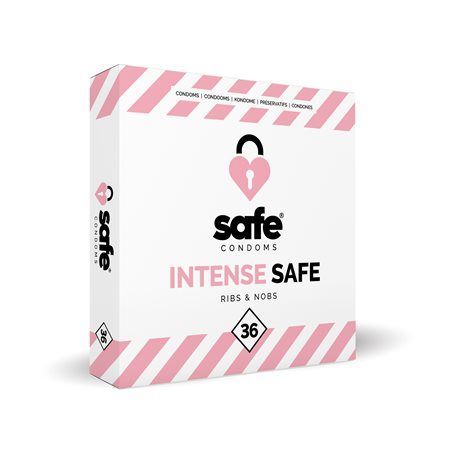 Kondomy Safe INTENSE SAFE Ribs & Nobs 36 ks Safe