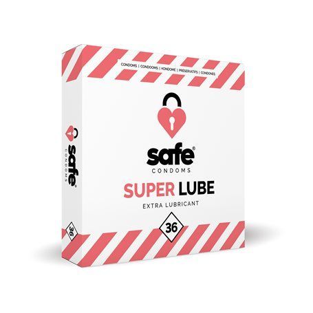 Kondomy Safe SUPER LUBE Extra Lubricant 36 ks Safe