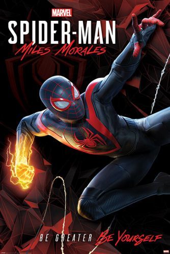 PYRAMID INTERNATIONAL Plakát, Obraz - Spider-Man Miles Morales - Cybernetic Swing, (61 x 91,5 cm)