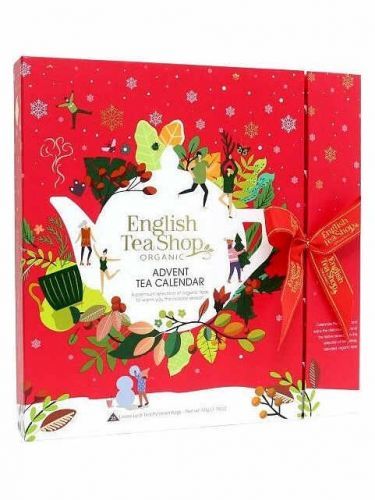 English Tea Shop Adventní kalendář bio čajů, červený 50 g, 25 ks