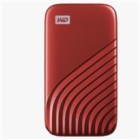 SanDisk WD My Passport SSD externí 1TB , USB-C 3.2 ,1050/1000MB/s R/W PC & Mac ,Red, WDBAGF0010BRD-WESN