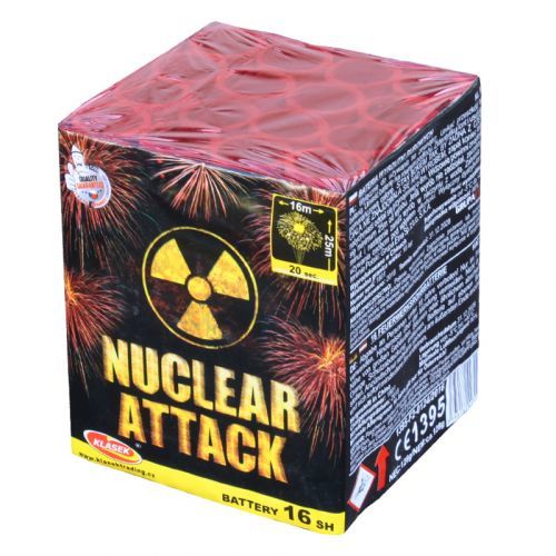 Pyrotechnika kompaktní ohňostroj NUCLEAR ATTACK 16 RAN