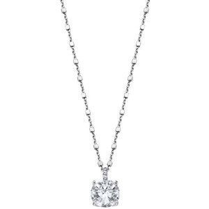 Lotus Silver Elegantní stříbrný náhrdelník s čirými zirkony LP2005-1/1 (řetízek, přívěsek)