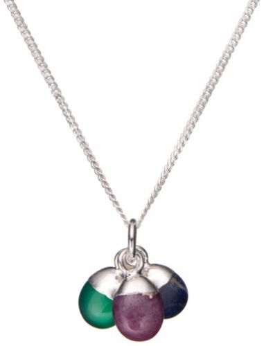 Decadorn Stříbrný náhrdelník s polodrahokamy - ochrana, stres a inspirace (řetízek, přívěsek)