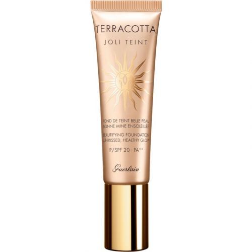 GUERLAIN Terracotta Joli Teint Beautifying Foundation rozjasňující make-up pro přirozený vzhled SPF 20 odstín Foncé/Dark 30 ml