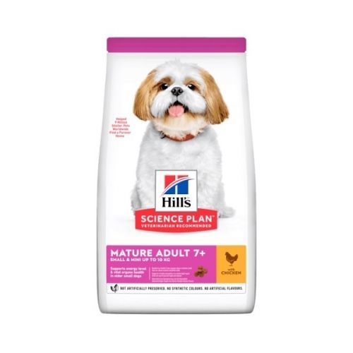 Hill's science plan canine mature adult 7+ senior vitality small & mini chicken 6kg