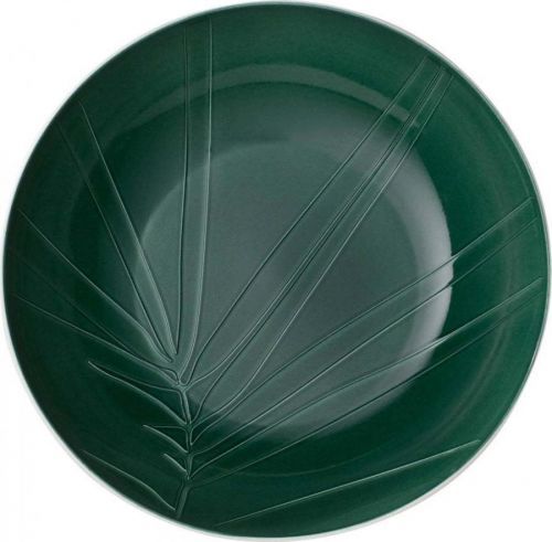 Bílo-zelená porcelánová servírovací miska Villeroy & Boch Leaf, ⌀ 26 cm