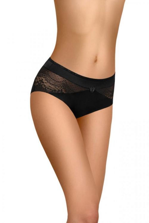 Vysoké dámské kalhotky  M117 - černá - XL