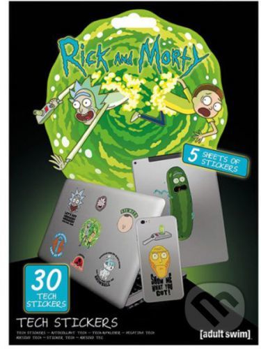 Samolepky Rick and Morty, 30 ks