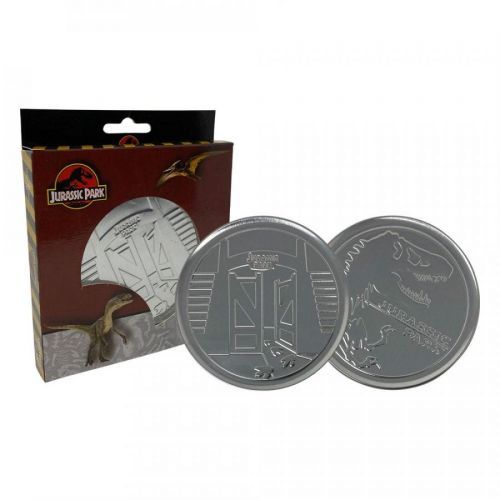 FaNaTtik | Jurassic Park - kovové podtácky Logo
