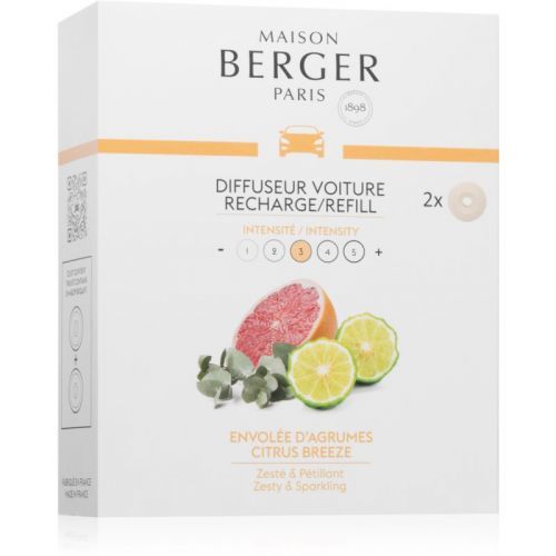 Maison Berger Paris Car Citrus Breeze vůně do auta náhradní náplň 2 ks