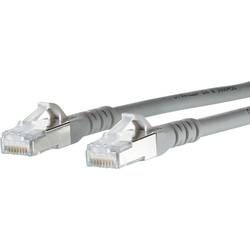 Síťový kabel RJ45 Metz Connect 130845B033-E, CAT 6A, S/FTP, 20.00 m, šedá