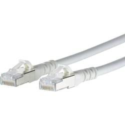 Síťový kabel RJ45 Metz Connect 130845A088-E, CAT 6A, S/FTP, 10.00 m, bílá