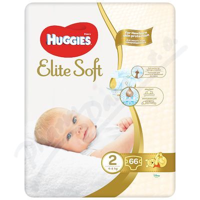 HUGGIES Elite Soft 2 4-6kg 66ks