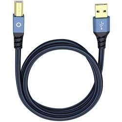 USB 2.0 kabel Oehlbach USB Plus B 9344, 5.00 m, modrá