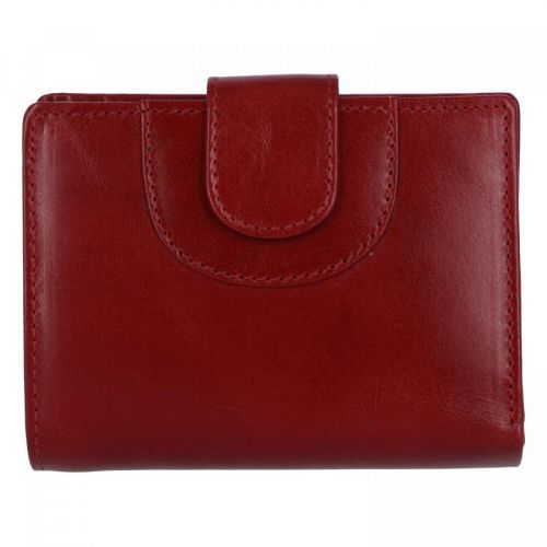 Elegantní kožená peněženka tmavě červená - Tomas Pilia červená